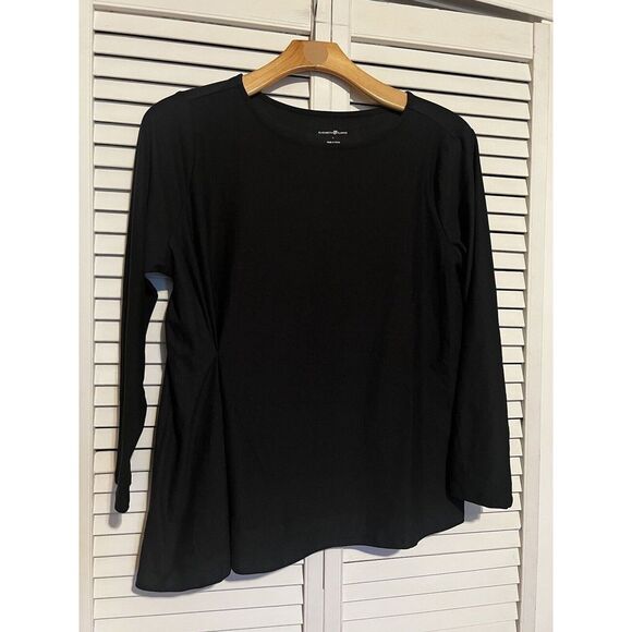 J.Elizabeth Tops - ELIZABETH &‎ CLARKE Women's Size Large L Blouse Shirt Top Long Sleeve Tee Black